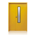 Factory Direct Hospital Patient Room Door Unequal Double Steel Door With 99% Safety